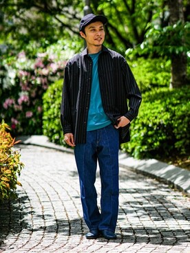 「EDIFICE（エディフィス）のアイテム（その他シューズ）」を使った、EDIFICE OFFICIALさん（メンズ・178cm）の春コーディネート
