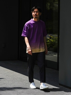 「COMMON PROJECTS（コモンプロジェクト）のアイテム」を使った、EDIFICE OFFICIALさん（メンズ・171cm）の春コーディネート