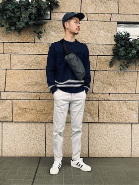 「lideal（リデアル）のアイテム」を使った、EDIFICE OFFICIALさん（メンズ・178cm）の春コーディネート