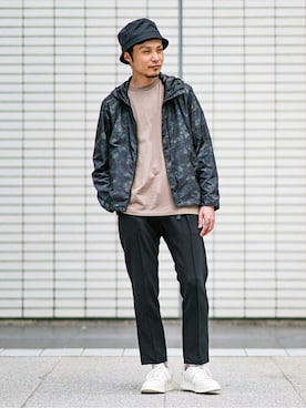 「EDIFICE（エディフィス）のアイテム（ブルゾン）」を使った、EDIFICE OFFICIALさん（メンズ・178cm）の春コーディネート