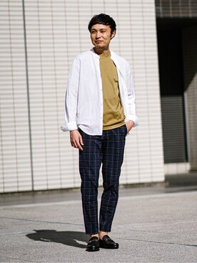 EDIFICE OFFICIALさん（メンズ・168cm）の春コーディネート