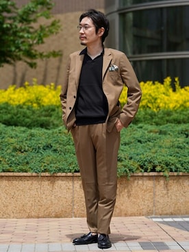 EDIFICE OFFICIALさん（メンズ・178cm）の春コーディネート