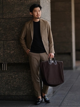 EDIFICE OFFICIALさん（メンズ・178cm）の春コーディネート