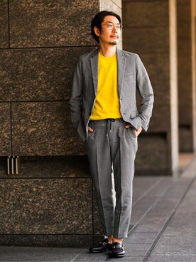 EDIFICE OFFICIALさん（メンズ・178cm）の春コーディネート