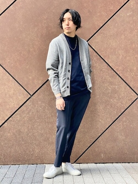 「COMMON PROJECTS（コモンプロジェクト）のアイテム」を使った、EDIFICE OFFICIALさん（メンズ・173cm）の春コーディネート