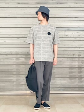 「EDIFICEスタッフ」｜「アイテム（帽子）」を使った、EDIFICE OFFICIALさん（メンズ・168cm）の春コーディネート