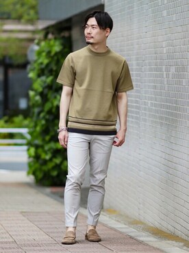 EDIFICE OFFICIALさん（メンズ・172cm）の春コーディネート