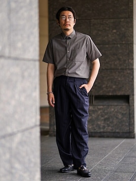 EDIFICE OFFICIALさん（メンズ・176cm）の春コーディネート