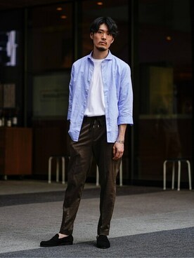 EDIFICE OFFICIALさん（メンズ・171cm）の春コーディネート