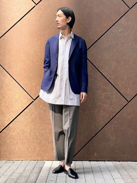 EDIFICE OFFICIALさん（メンズ・178cm）の春コーディネート