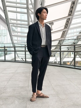 EDIFICE OFFICIALさん（メンズ・178cm）の夏コーディネート