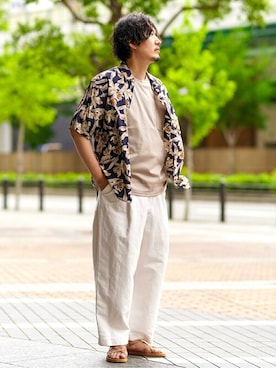EDIFICE OFFICIALさん（メンズ・178cm）の夏コーディネート