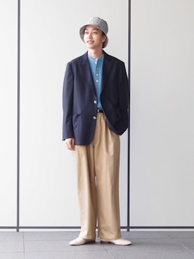 「EDIFICE（エディフィス）のアイテム（その他シューズ）」を使った、EDIFICE OFFICIALさん（メンズ・175cm）の秋コーディネート