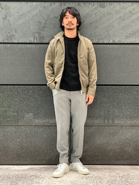 「EDIFICE（エディフィス）のアイテム（ブルゾン）」を使った、EDIFICE OFFICIALさん（メンズ・170cm）の秋コーディネート