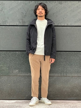 「スポーツ」｜「アイテム（その他アウター）」を使った、EDIFICE OFFICIALさん（メンズ・170cm）の秋コーディネート