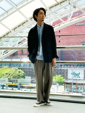 EDIFICE OFFICIALさん（メンズ・173cm）の秋コーディネート