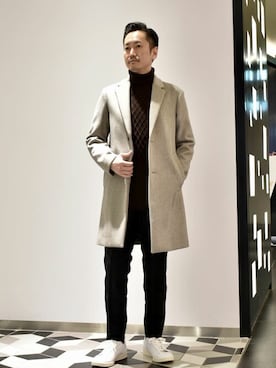 EDIFICE OFFICIALさん（メンズ・167cm）の冬コーディネート