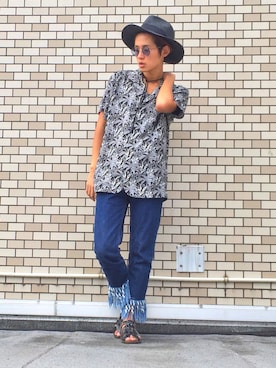 「GDC（ジーディーシー）のアイテム（シューズ）」を使った、Roddieさん（メンズ・174cm）の春コーディネート