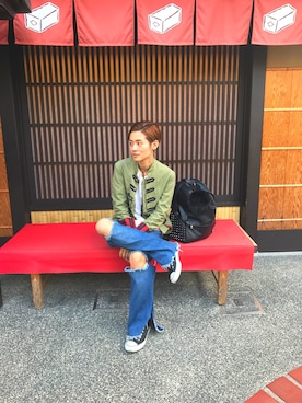 「GDC（ジーディーシー）のアイテム（ジャケット/アウター）」を使った、Roddieさん（メンズ・174cm）の夏コーディネート