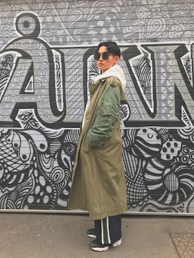 「MOUSSY（マウジー）のアイテム（その他アウター）」を使った、Roddieさん（メンズ・174cm）の春コーディネート