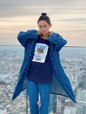「FENDI」｜「アイテム（デニムジャケット）」を使った、Roddieさん（メンズ・174cm）の秋コーディネート