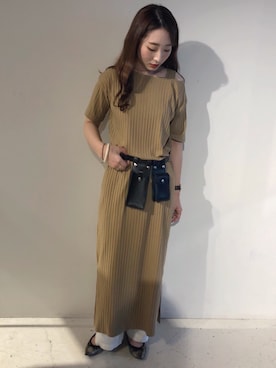 「Bou Jeloud」｜「アイテム（ワンピース/ドレス）」を使った、kanaさん（レディース・160cm）の夏コーディネート
