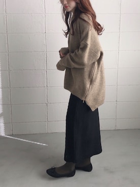 「Bou Jeloud」｜「アイテム（ワンピース/ドレス）」を使った、kanaさん（レディース・160cm）の冬コーディネート