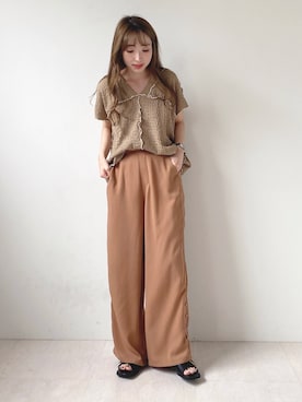 「Bab（バブ）のアイテム（サンダル）」を使った、kanaさん（レディース・160cm）の春コーディネート