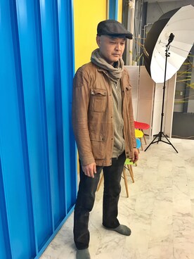 「theory（セオリー）のアイテム（その他アウター）」を使った、むぅさん（メンズ・181cm）の冬コーディネート