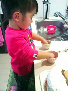 「Handmade（ハンドメイド）のアイテム（福袋/福箱）」を使った、❁はな❁さん（キッズ・90cm）の秋コーディネート