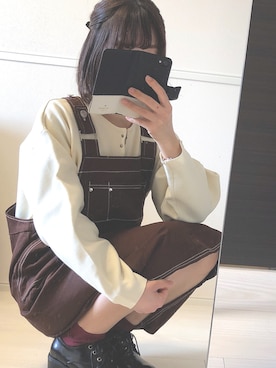 「GRL（グレイル）のアイテム（ブーティ）」を使った、kurutonさん（レディース・153cm）の春コーディネート