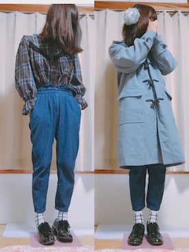 「アイテム（その他トップス、ブラウン系）」を使った、naさん（レディース・163cm）の秋コーディネート