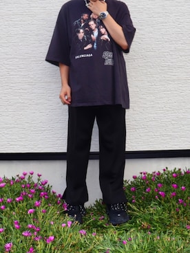 「BALENCIAGA」｜「アイテム（アナログ腕時計）」を使った、🐍❤️🍒さん（メンズ・166cm）の秋コーディネート