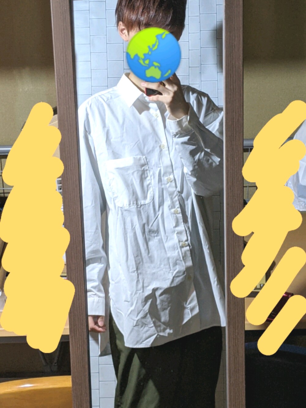 「今日のコーデ、シンプル、大学生コーデ、大学生、大学生の日常、大学」｜「？？？のアイテム（ポロシャツ、ホワイト系）」を使った、"hatchi"さん（メンズ・173cm）の春コーディネートの1枚目の写真