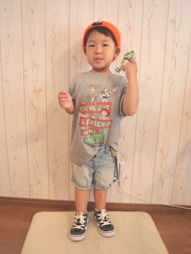 「トイストーリー」｜「アイテム（その他）」を使った、☆zakki☆さん（キッズ・74cm）の夏コーディネート