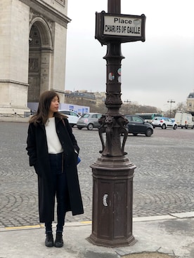 「RUCOLINE（ルコライン）のアイテム」を使った、Ayra さん（レディース・165cm）の冬コーディネート