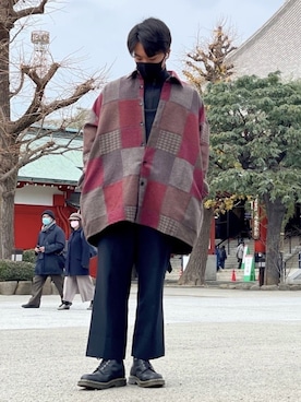 「minsobi（ミンソビ）のアイテム（ジャケット/アウター）」を使った、きびさん（メンズ・175cm）の冬コーディネート