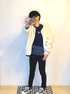 「Ungrid（アングリッド）のアイテム（ジャケット/アウター）」を使った、TOMOKIさん（メンズ・170cm）の冬コーディネート