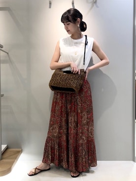 「LOWELL things（ロウェル　シングス）のアイテム」を使った、Serenaさん（レディース・164cm）の春コーディネート