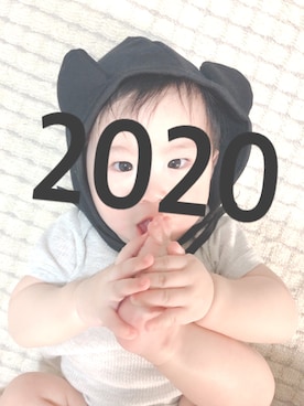 「ねずみ」｜▷ fuu ◁さん（キッズ・70cm）の冬コーディネート