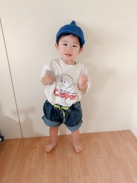 「キャスパー」｜▷ fuu ◁さん（キッズ・70cm）の夏コーディネート
