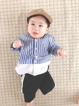 ▷ fuu ◁さん（キッズ・70cm）の冬コーディネート