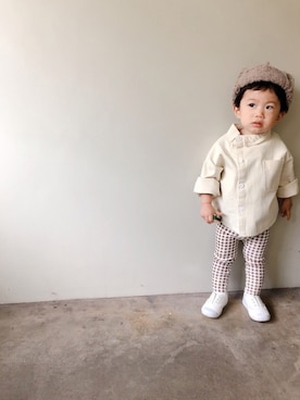 「KBF（ケイビーエフ）のアイテム」を使った、▷ fuu ◁さん（キッズ・80cm）の秋コーディネート