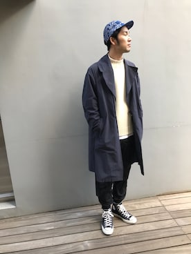 「SASQUATCHfabrix.（サスクワァッチファブリックス）のアイテム」を使った、しみしーさん（メンズ・186cm）の秋コーディネート