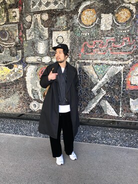 「SASQUATCHfabrix.（サスクワァッチファブリックス）のアイテム」を使った、しみしーさん（メンズ・186cm）の冬コーディネート