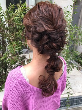 「アイテム（イヤリング）」を使った、こはる。さん（レディース・155cm・20代）の冬コーディネート