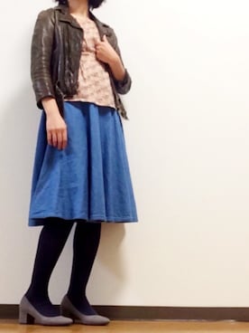 「CACHAREL（キャシャレル）のアイテム」を使った、comginさん（レディース・153cm）の春コーディネート