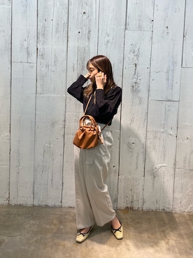 「Every very nice claup（エブリィベリーナイスクラップ）のアイテム」を使った、NaNaMiさん（レディース・157cm）の春コーディネート