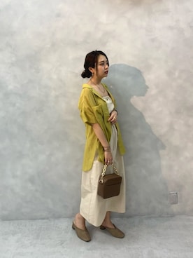 「ZOZOでしか買えない」｜「アイテム（ジャンパースカート）」を使った、NaNaMiさん（レディース・157cm）の夏コーディネート