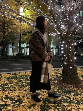 NaNaMiさん（レディース・157cm）の冬コーディネート